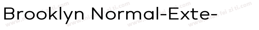 Brooklyn Normal-Exte字体转换